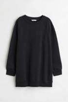 H & M - Long Sweatshirt - Black