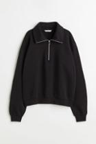 H & M - Pointelle-knit Dress - Black