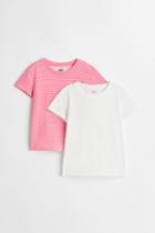 H & M - 2-pack Cotton T-shirts - Pink