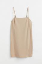 H & M - Jersey A-line Dress - Beige