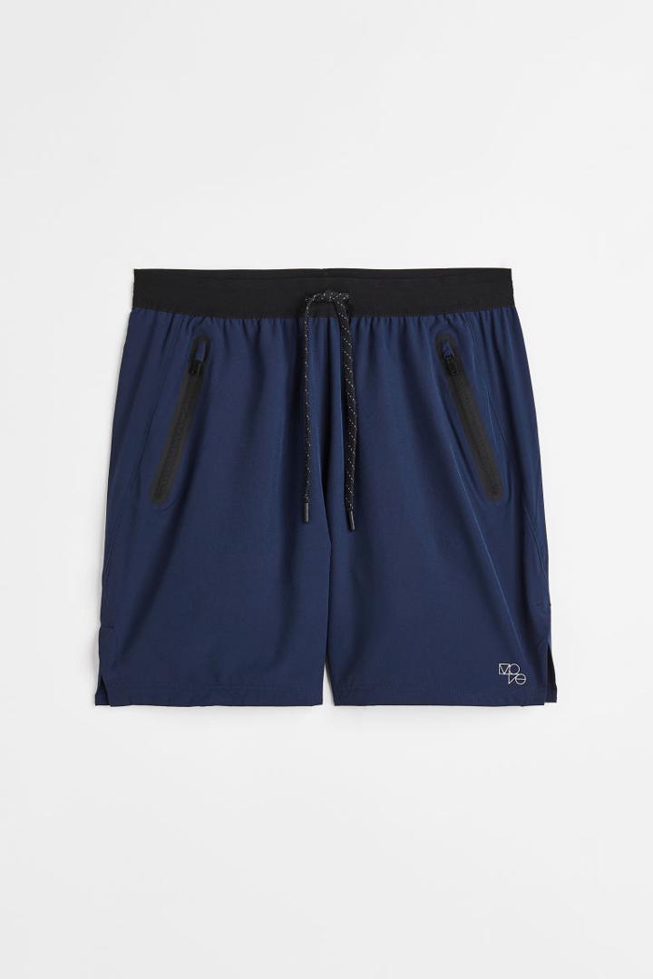 H & M - Regular Fit Sports Shorts - Blue