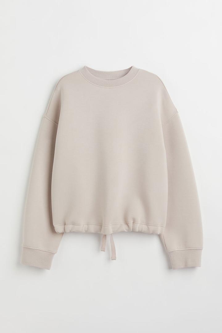 H & M - Scuba-look Sweatshirt - Gray