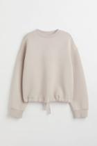 H & M - Scuba-look Sweatshirt - Gray