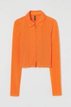 H & M - Jersey Shirt - Orange