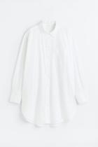 H & M - Cotton Poplin Shirt - White
