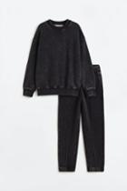 H & M - 2-piece Sweatsuit Set - Black