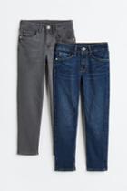 H & M - 2-pack Comfort Stretch Relaxed Fit Jeans - Blue