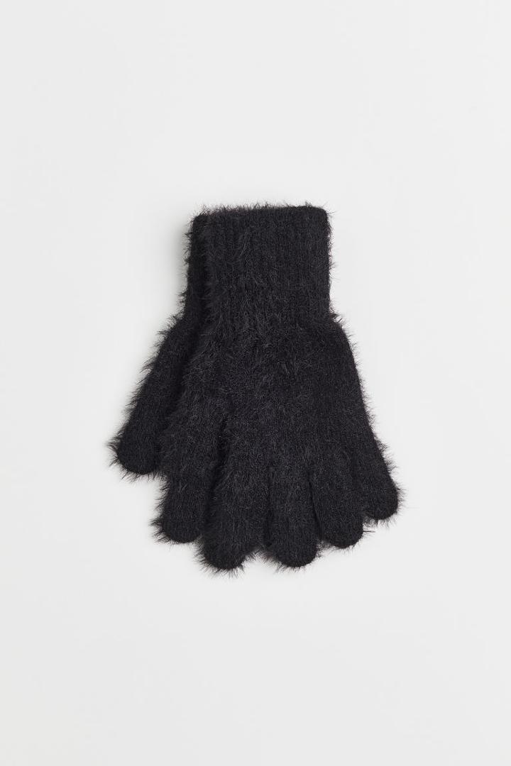 H & M - Knit Gloves - Black