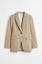 H & M - Fitted Blazer - Beige
