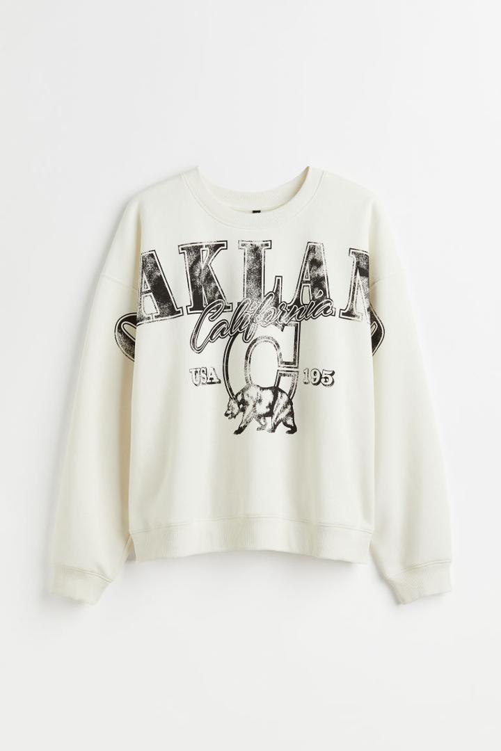 H & M - H & M+ Sweatshirt - White