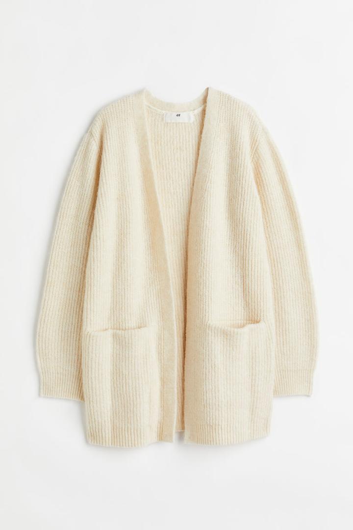 H & M - Oversized Cardigan - White