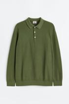 H & M - Regular Fit Polo Shirt - Green