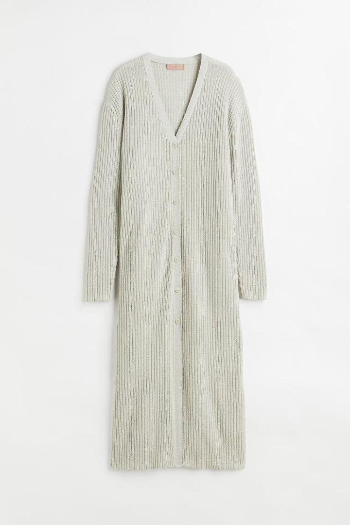 H & M - Long Cardigan - Green