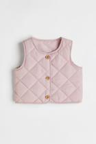 H & M - Quilted Vest - Pink