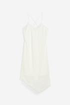 H & M - Lace-trimmed Satin Dress - White