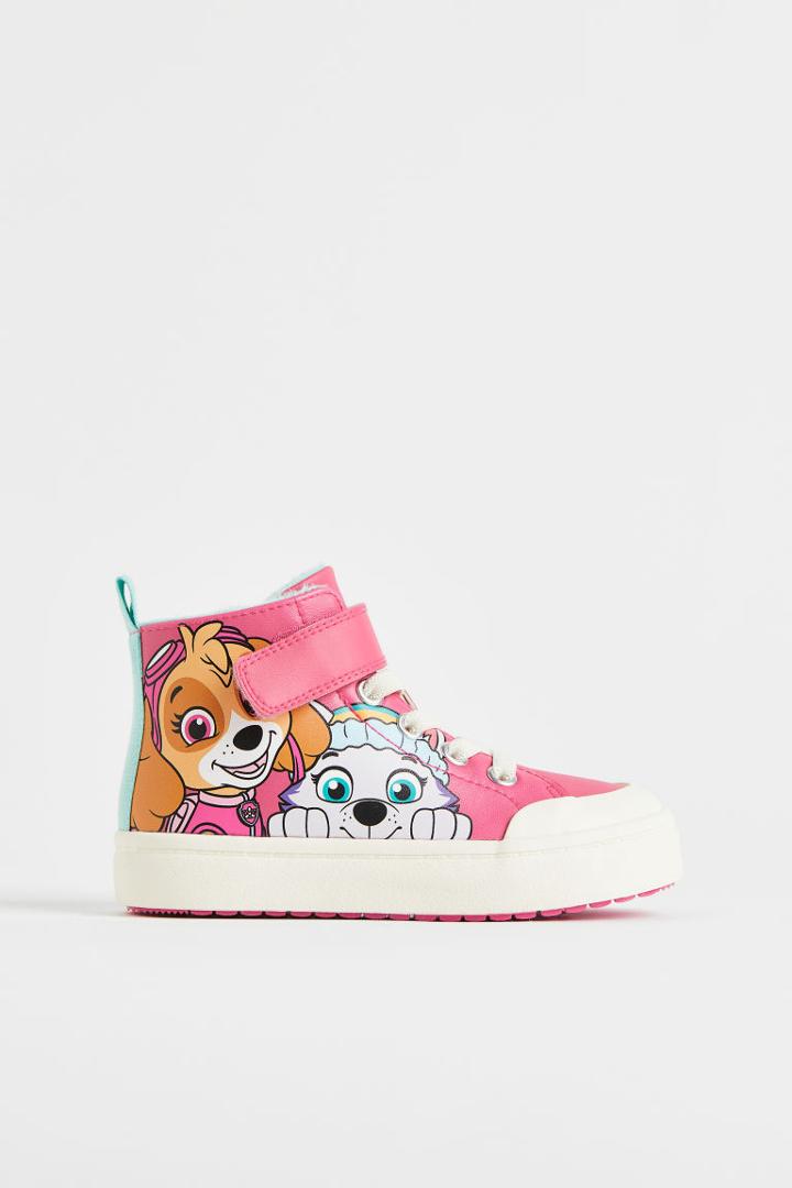 H & M - Printed High Tops - Pink