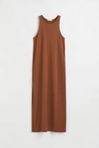 H & M - Sleeveless Jersey Dress - Beige