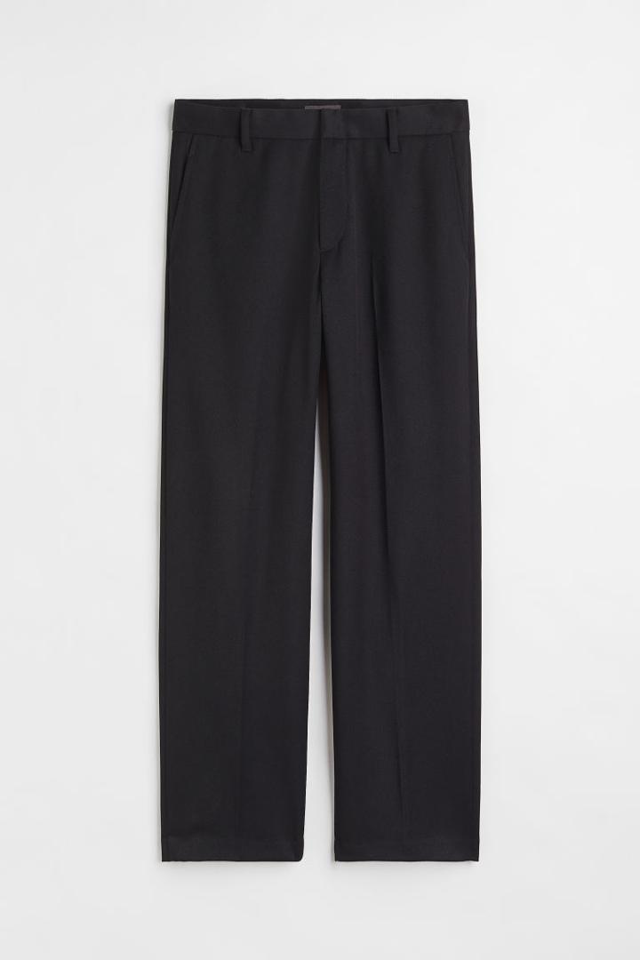 H & M - Relaxed Fit Pants - Black