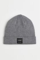 H & M - Fine-knit Hat - Gray