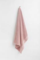 H & M - Cotton Terry Bath Sheet - Pink