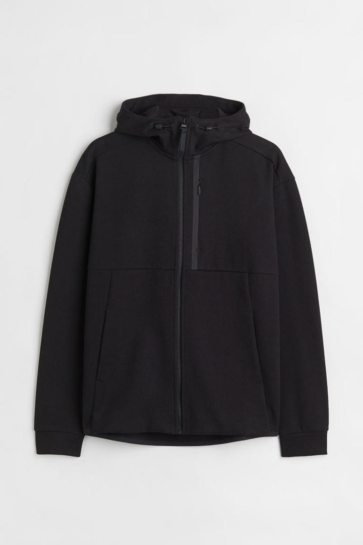 H & M - Regular Fit Track Jacket - Black