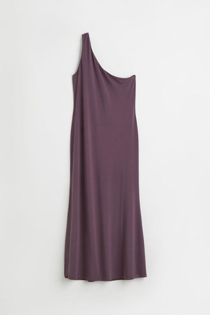 H & M - One-shoulder Dress - Purple