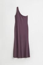 H & M - One-shoulder Dress - Purple