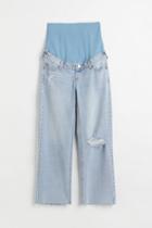 H & M - Mama Wide High Ankle Jeans - Blue