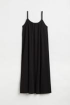 H & M - Cotton Jersey Dress - Black