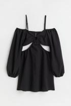 H & M - Short Cut-out Dress - Black