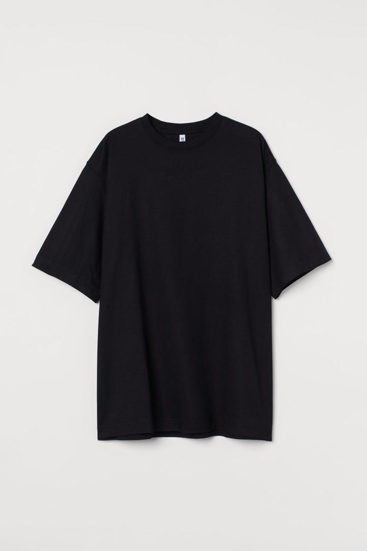 H & M - Oversized T-shirt - Black