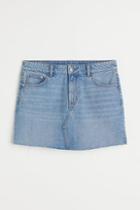 H & M - 90s Denim Skirt - Blue