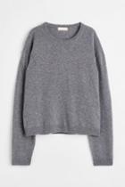 H & M - Fine-knit Cashmere Sweater - Purple