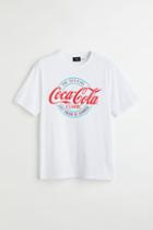 H & M - Regular Fit T-shirt - White