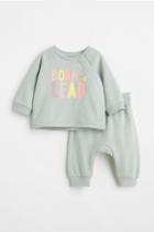 H & M - 2-piece Cotton Set - Green