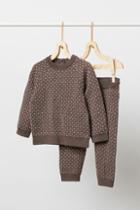 H & M - Wool Sweater And Pants - Brown