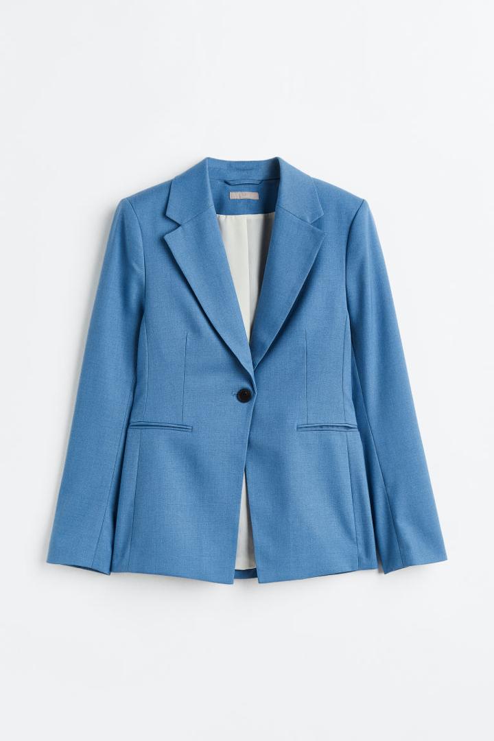 H & M - Single-breasted Blazer - Blue