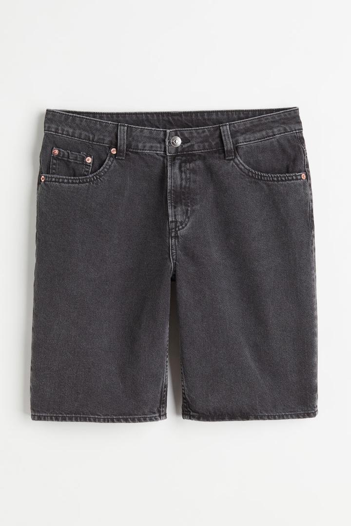 H & M - Bermuda Low Shorts - Black