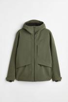 H & M - Water-repellent Softshell Jacket - Green