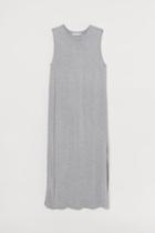 H & M - Sleeveless Jersey Dress - Gray