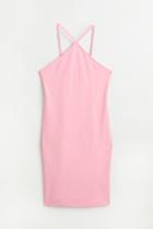 H & M - Cotton Dress - Pink