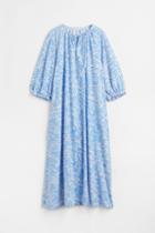 H & M - Tie-detail Dress - Blue