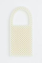 H & M - Beaded Mini Bag - White