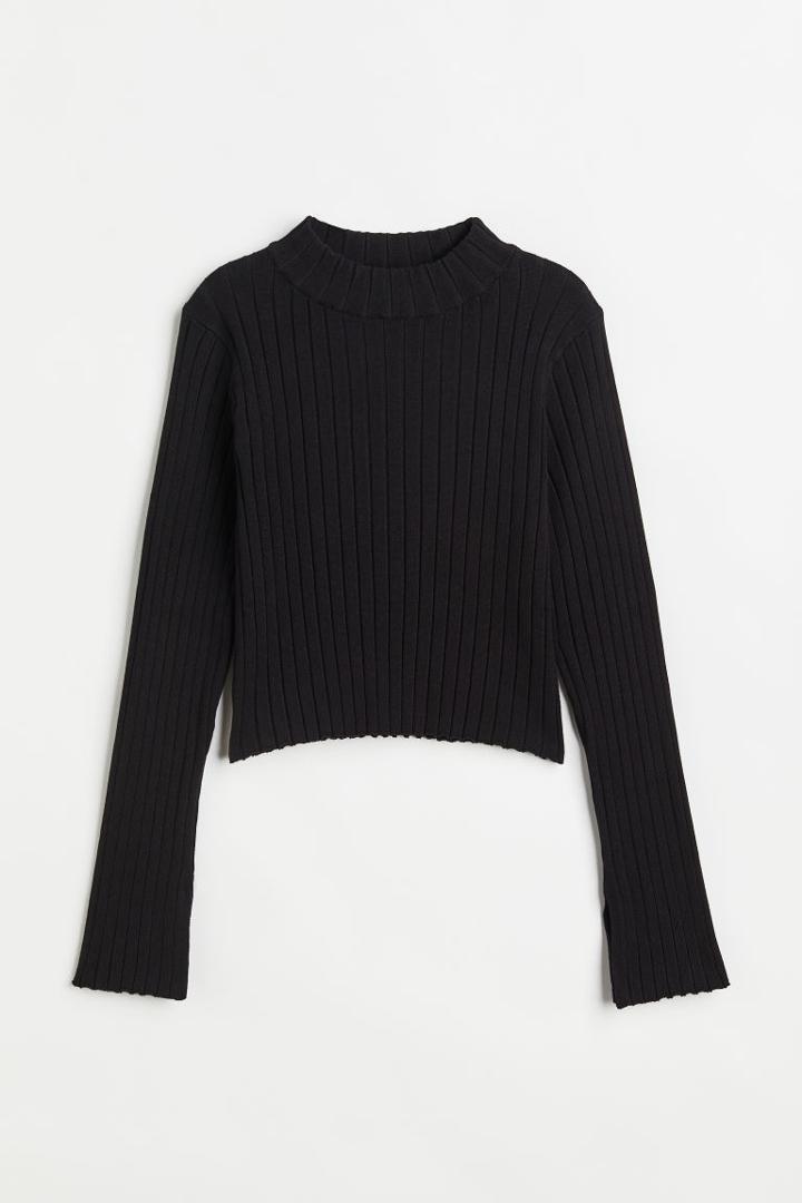 H & M - Knit Top - Black
