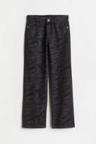 H & M - Straight Fit Low Jeans - Black