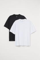 H & M - 2-pack Relaxed Fit T-shirts - White