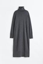 H & M - Cashmere Turtleneck Dress - Gray