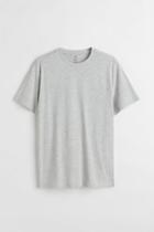 H & M - Regular Fit Crew-neck T-shirt - Gray