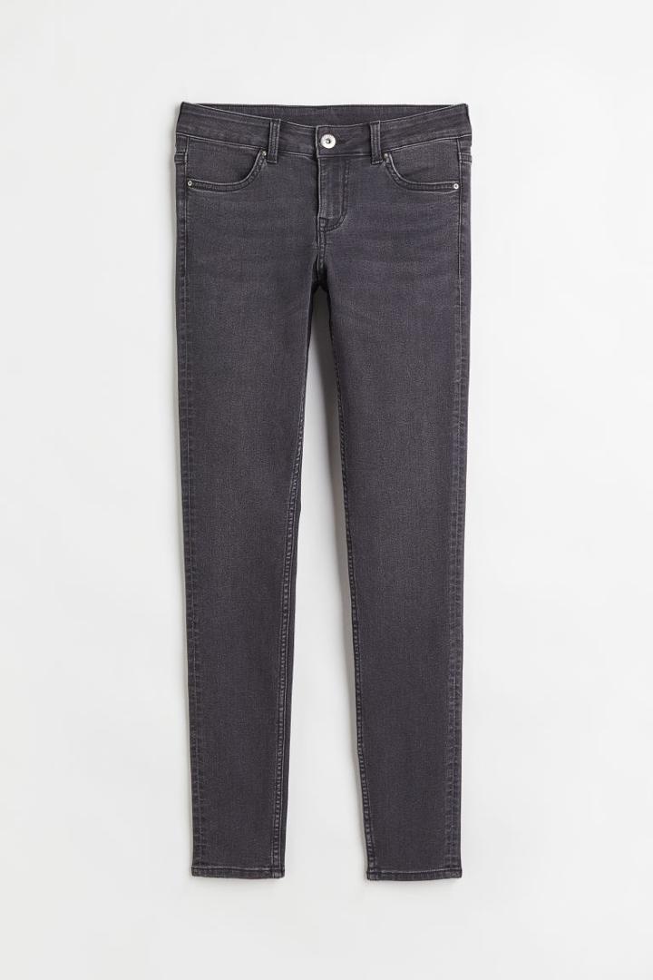 H & M - Skinny Low Jeans - Gray
