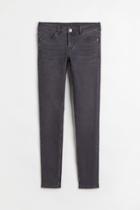 H & M - Skinny Low Jeans - Gray